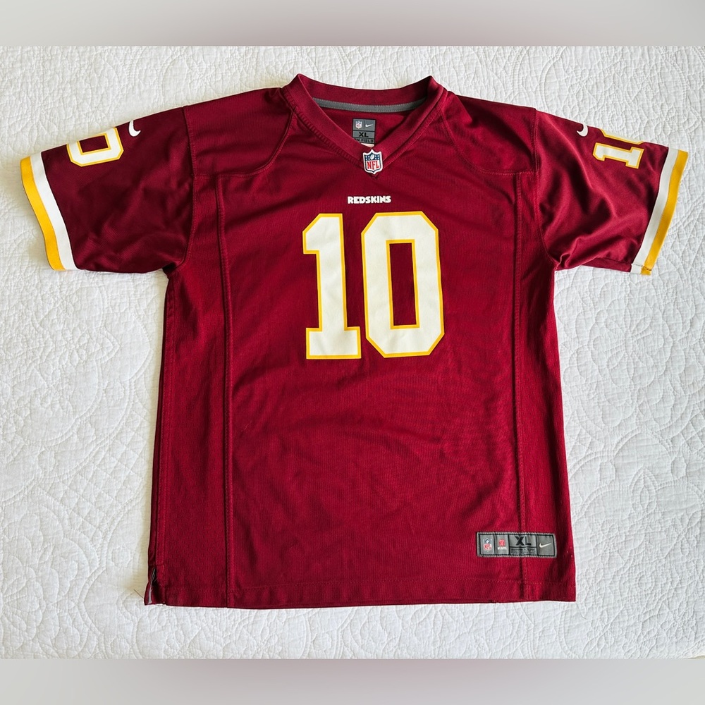 NIKE NFL ROBERT GRIFFIN III #10 WASHINGTON REDSKINS COMMANDERS JERSEY YOUTH XL